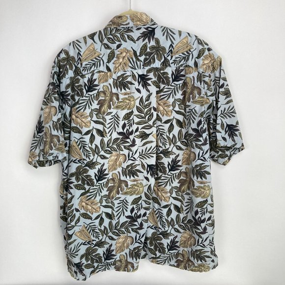 OP Sport Hawaiian Print Button Up Short Sleeve Shirt XXL - Picture 8 of 9